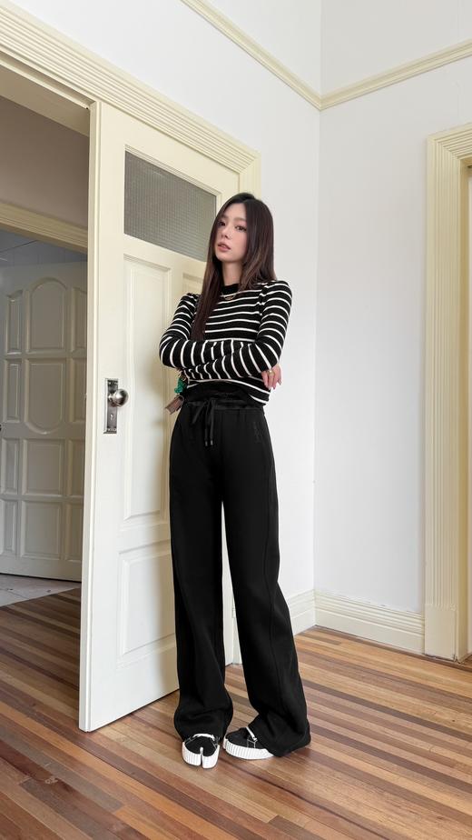 圣罗兰2024秋冬新款黑色运动裤真的一眼爱很高级的质感（UY*NICE) 商品图4