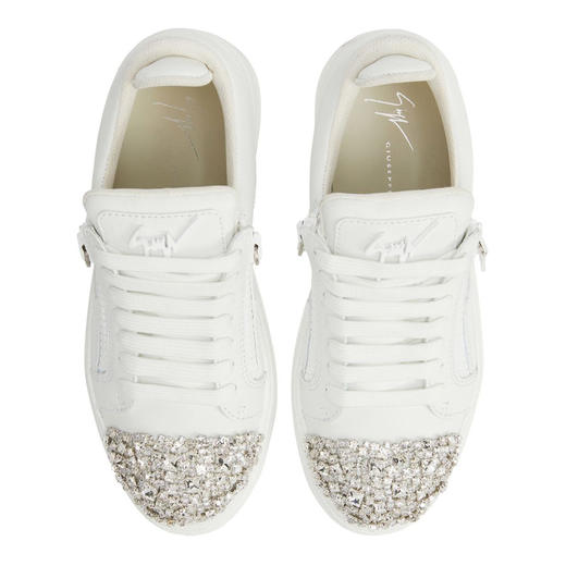 Giuseppe Zanotti 女士签名徽标休闲运动鞋 白色 RW40020002 商品图2