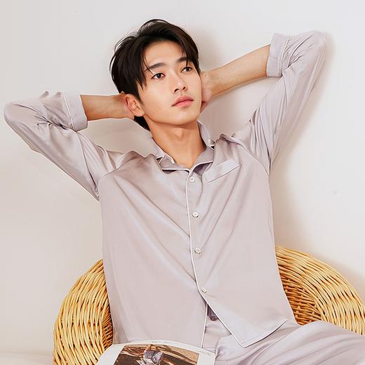 青云染/ClouDyeing男士桑蚕丝家居服套装 商品图1
