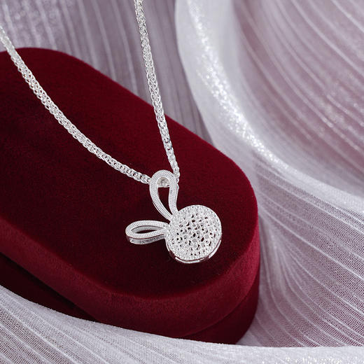 子佩集S990银【幸运兔】吊坠【MX008】花丝(不含链)2411 商品图3