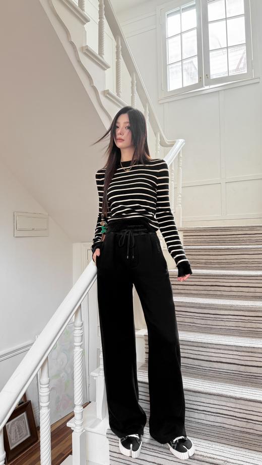 圣罗兰2024秋冬新款黑色运动裤真的一眼爱很高级的质感（UY*NICE) 商品图1