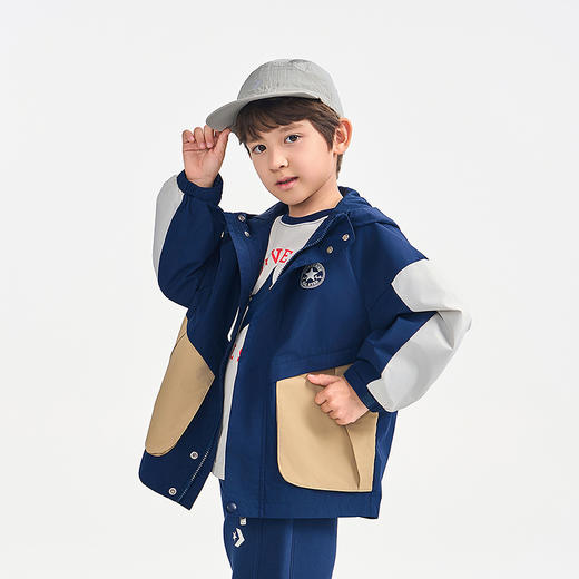 CONVERSE 春 大童小童 儿童童装夹克 CNVN-LO-H336 商品图4