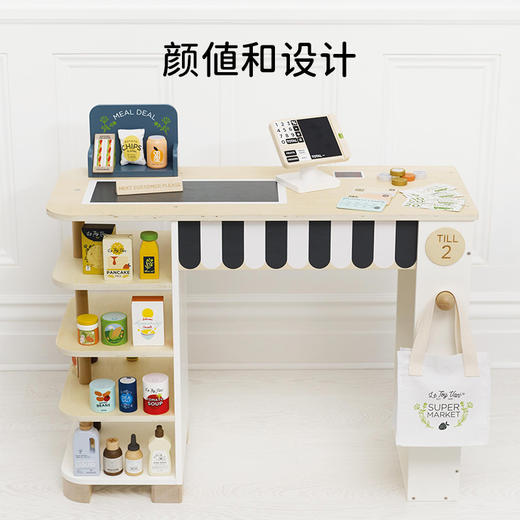 英国Le Toy Van超市杂货甜品台酸奶木制过家家玩具儿童仿真礼物 2岁+ 商品图2