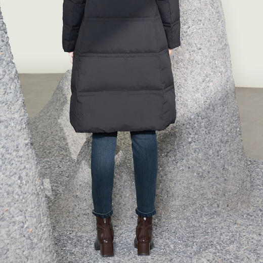 半身缘女裤 冬季高弹保暖亲肤紧身时尚显瘦小脚裤254102M10102607 商品图4