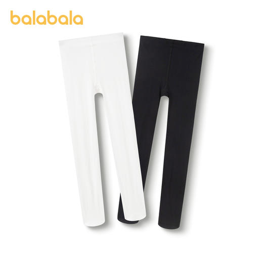 巴拉巴拉女童舞蹈袜儿童连裤袜女孩打底袜学生中大童天鹅绒两条装 商品图4