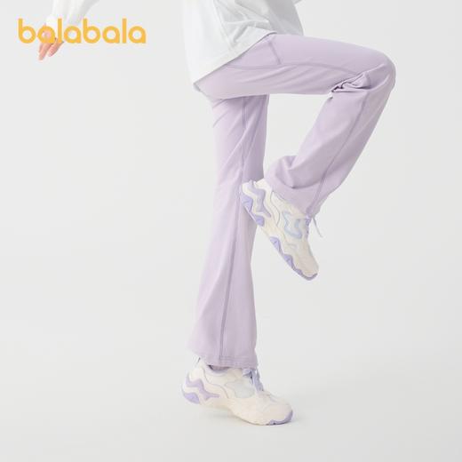 巴拉巴拉童装儿童女童长裤2025新款春装大童弹力舒适潮流喇叭裤女 商品图2