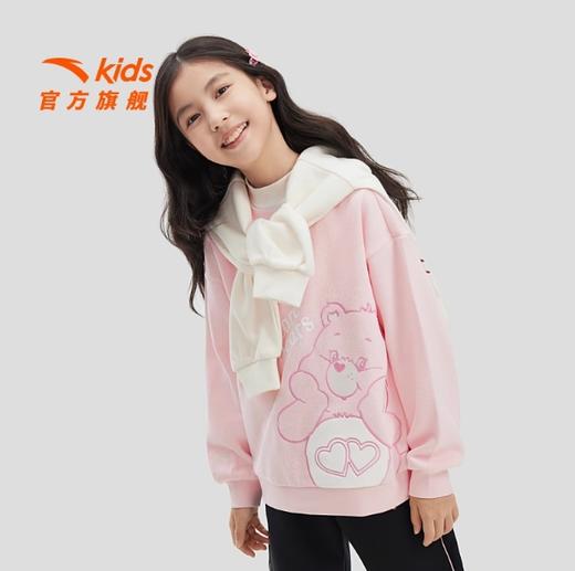 安踏儿童女大童针织套头衫2024冬季新款舒适柔软亲肤中大童卫衣潮362448702 商品图0