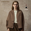 Famecoco范可儿中式刺绣双面毛呢短外套两面穿FAC8AS001 商品缩略图0