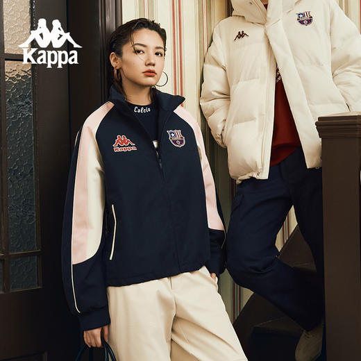 Kappa卡帕背靠背运动棉衣女冬季新款休闲外套宽松加厚保暖棉服潮K0F22MM01 商品图0