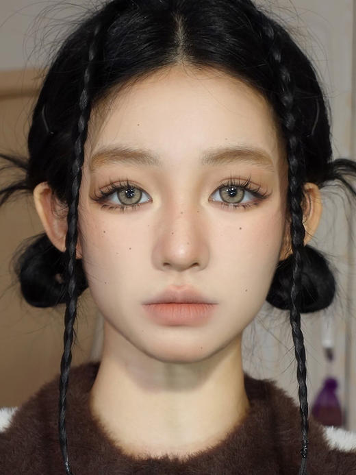 Paprikacon旗下 ·猫瞳印记&狼眼契约 14.5mm白狮参考着色待测  日抛十片装 商品图3