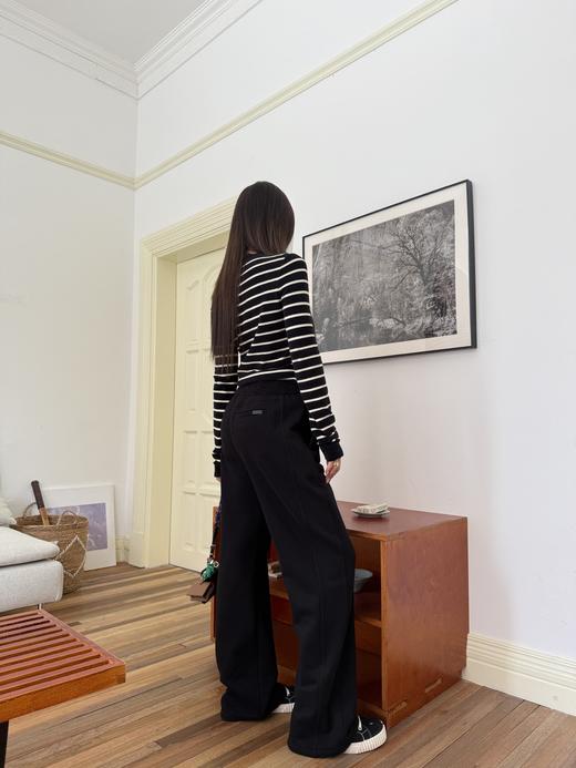 圣罗兰2024秋冬新款黑色运动裤真的一眼爱很高级的质感（UY*NICE) 商品图8