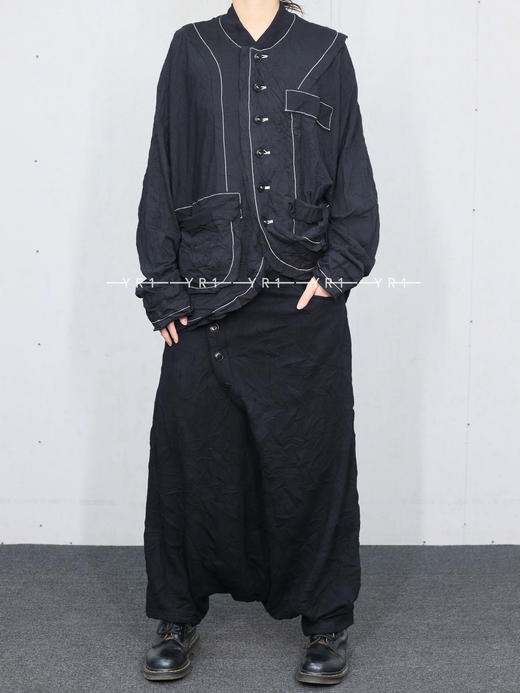 Y's ｜ 褶皱感按扣拉裆裤 商品图0