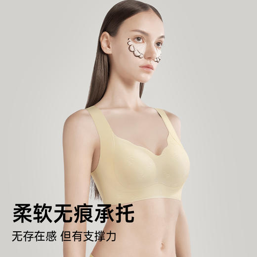【298选3】A1-【A-C杯】反重力提拉】大码背心式无痕内衣女收副乳无钢圈大胸显小文胸  柔香梦吟 商品图9