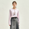 OLrain欧芮儿紫色长袖T恤女冬季2024年新款通勤百搭卡通印花上衣 商品缩略图4