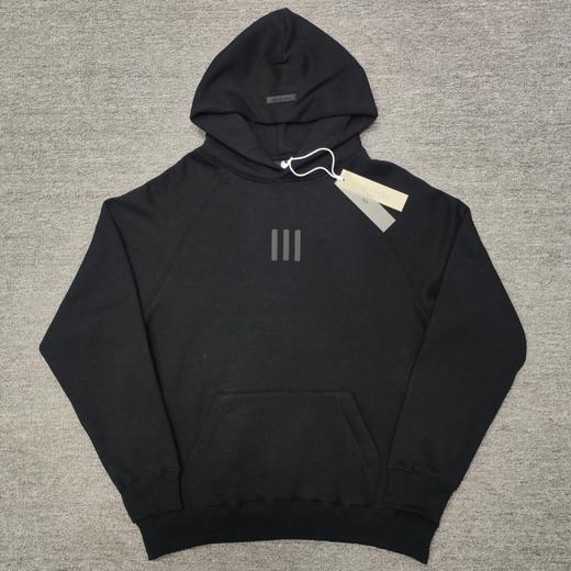 FOGFEAROFGODESSENTIALS联名三杠硅胶印花重磅高街短袖情侣款连帽卫衣男女同款（UY*BG) 商品图7