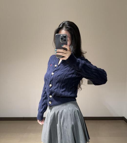 PoLo/拉夫劳伦出口订单区别市场货！25早春新款精致的刺绣小马经典logo扭麻花织法开衫（UY*MM） 商品图10