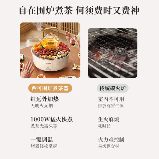 西可围炉煮茶器 | 一炉多用，煮茶、烤果点心、小火锅、热水 商品图1