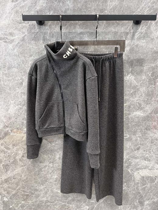 小众品牌24Fw秋冬新款休闲拉链加绒外套长裤套装（UY*DQJB） 商品图13