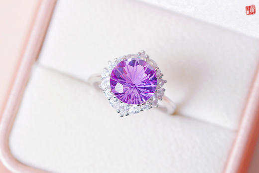 【烟花盛绽】紫水晶戒指  镶嵌：925银镶 商品图3
