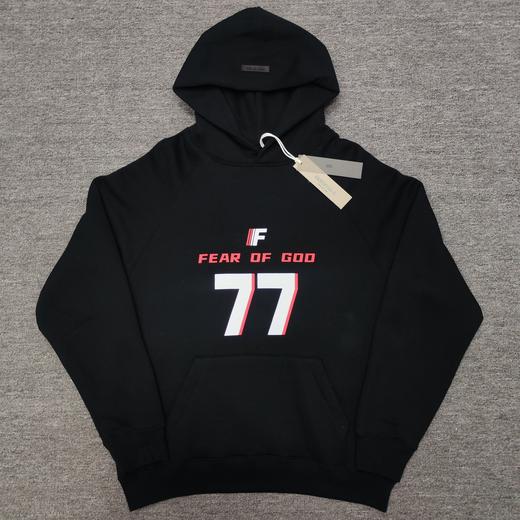 FOGFEAROFGODESSENTIALS新款77字母重磅高街短袖情侣款连帽卫衣男女同款（UY*BG) 商品图2