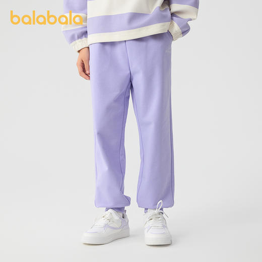 巴拉巴拉童装女童裤子儿童2025春装新款休闲长裤中大童棉感运动裤 商品图1