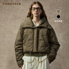 Famecoco范可儿时尚大翻领连帽短款羽绒服简约高级感FAC8AJ003 商品缩略图0