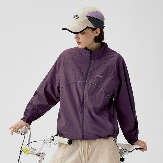 714street春季新款立领骑行凉感轻薄夹克速干透气防晒运动外套男 商品图1