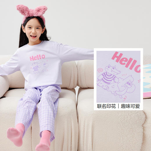 【ninigogoIP】巴拉巴拉儿童睡衣套装棉2025春新款男童家居服女童 商品图3