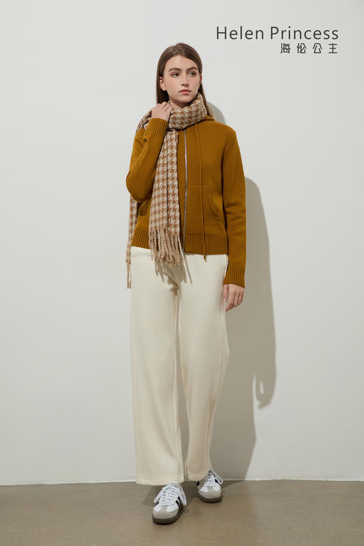 连帽抽绳针织开衫外套 商品图6