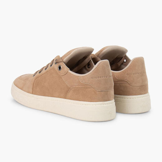 Giuseppe Zanotti 男士签名徽标低帮绒面革休闲运动鞋 驼色 RU40008002 商品图2