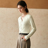 OLrain欧芮儿杏白色针织衫女冬季2024年新款POLO领通勤套头衫 商品缩略图3