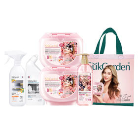 蔬果园大师调香家庭清洁5件套 1500g+102颗 （礼袋图案随机）