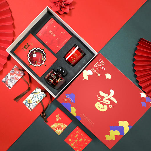 【2025蛇年高级香薰礼盒】套装创意蜡烛礼品 结婚送伴手礼 红色新年礼物 商品图3