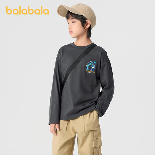 巴拉巴拉童装男童长袖T恤儿童衣服2025新款春装透气不闷汗机甲风 商品图2