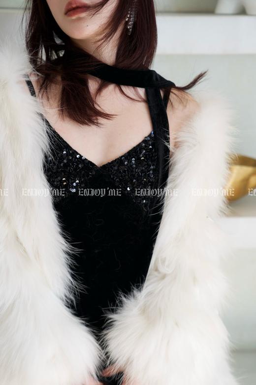 【门店同款】ENJOY冬季“漂亮朋友”闪闪亮片吊带裙 160357068 商品图1