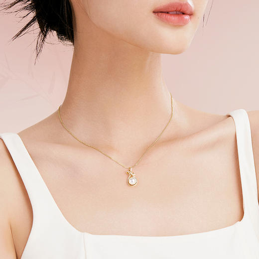 【纳福满满项链】Fanci范琦x宫主和田玉福袋吊坠送女友送妈妈礼物 商品图3