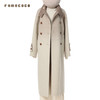 Famecoco范可儿独家双色渐变文艺范立领双面呢长大衣FAC8AQ011 商品缩略图4