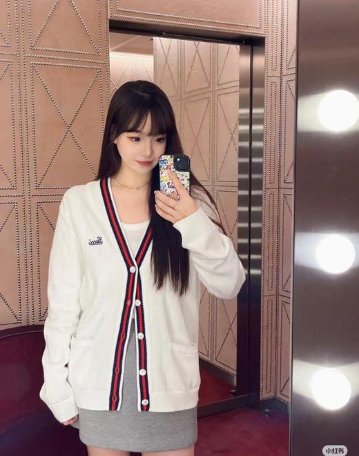 G家 条纹提花开衫毛衣（DY） 商品图0