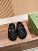 古驰秋冬新款羊毛运动半拖鞋面麂皮压印迷你老花logo，拼接小牛皮（UX*HD) 商品缩略图1