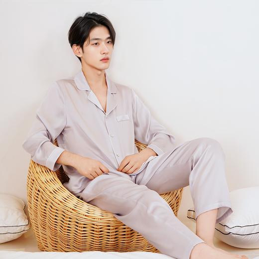 青云染/ClouDyeing男士桑蚕丝家居服套装 商品图0