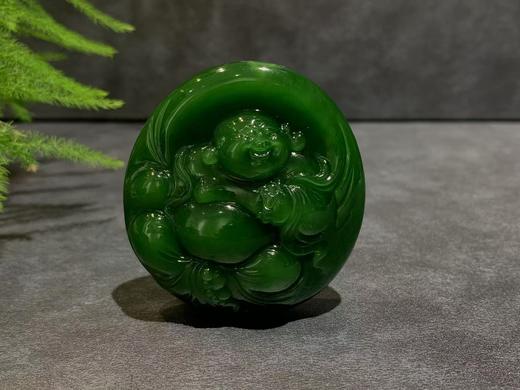 【御珠宫坊·传承系列】碧玉佛挂件 商品图0