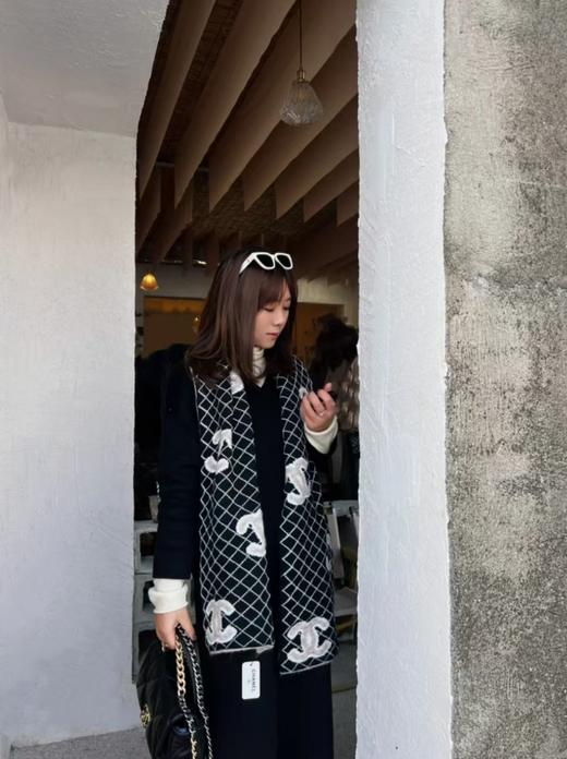 CHANEL香奈儿 双面Logo简约休闲时尚百搭 围巾 女款（CB） 商品图6