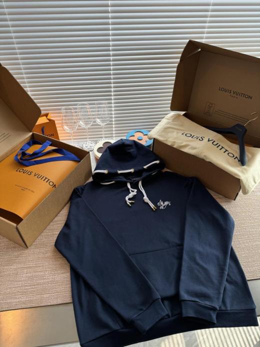 驴家秋冬卫衣单品海军蓝真的太帅了男女不挑身型（U） 商品图11