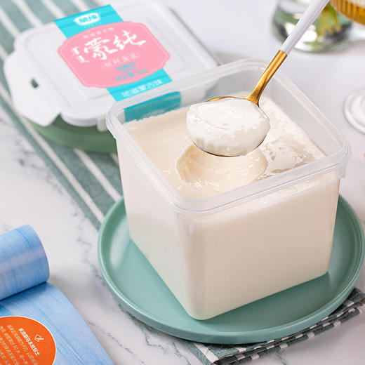 【锁鲜大桶装 生牛乳发酵】内蒙古酸奶 大桶更过瘾 蒙纯大桶酸奶 1kg/桶丨酒水茶饮 商品图3