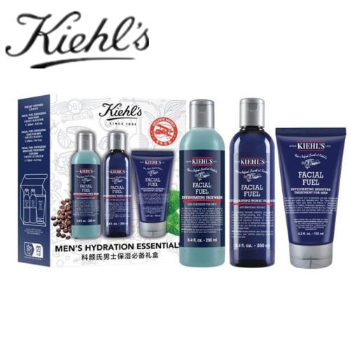 Kiehl's/科颜氏 男士保湿三件套 洁面啫喱250ml+爽肤水250ml+保湿乳液125ml 商品图0