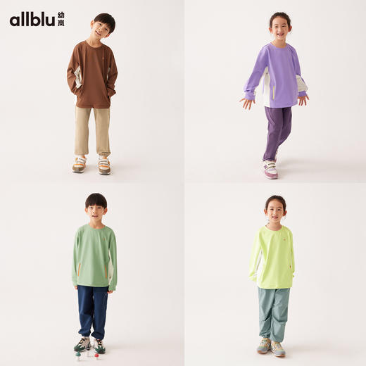 门店限定-【单件直降】【秋Vol.2】幼岚童装「格子绒速干」挡风保暖长袖T恤24秋季新款儿童男女童ZY 商品图2