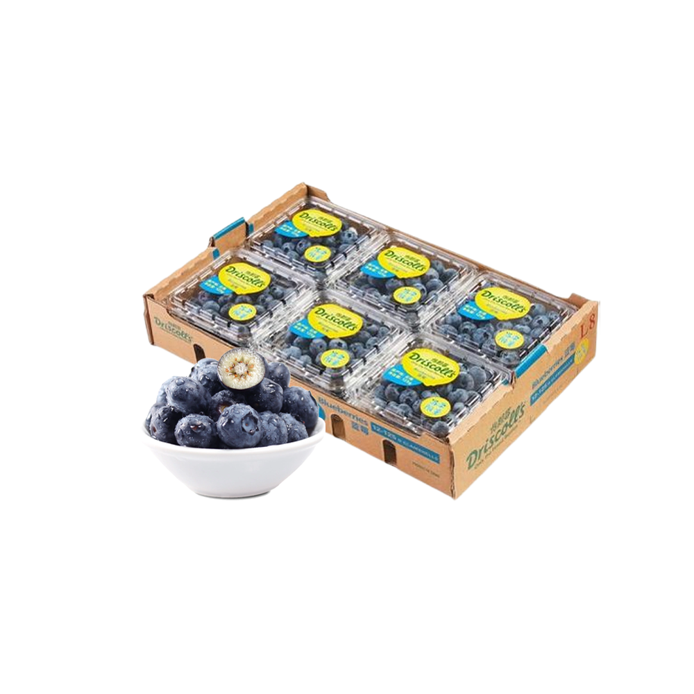 【本来优选】12盒云南蓝莓14mm+Driscoll's怡颗莓125g/盒