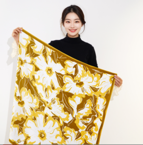 青云染/ClouDyeing 【芳华】丝绸 抗皱桑蚕丝方巾-送礼方巾