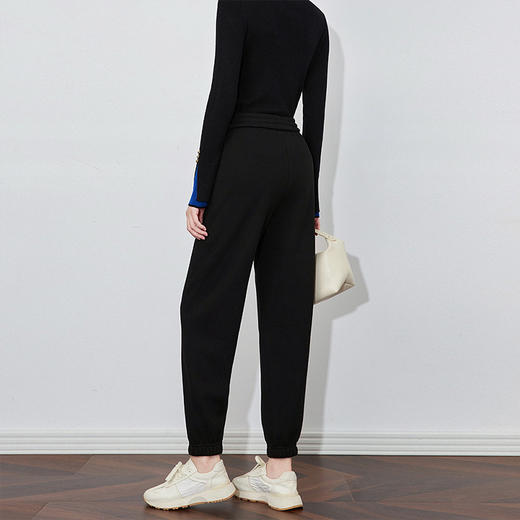 【高货wl】全新升级【铂金会员220/天猫299/差价79】(25903)洛诗琳法式时髦运动修身松紧腰宽松显瘦哈伦裤束脚休闲裤 商品图4