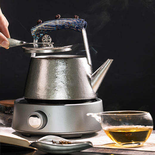 【纯钛烧水壶】米索纯钛煮茶壶烧水壶2024年新款功夫茶器具提梁壶单壶高端泡茶壶 商品图1